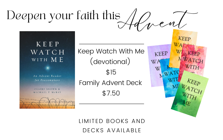 Deepen your faith this Advent - Keep Watch With Me (Devotional) $15, Family Advent Deck $7.50 - Limited books and decks available